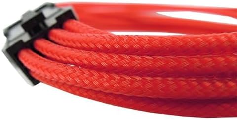 Sleeved PCIe Cable 6-Pin, 30 cm, Red